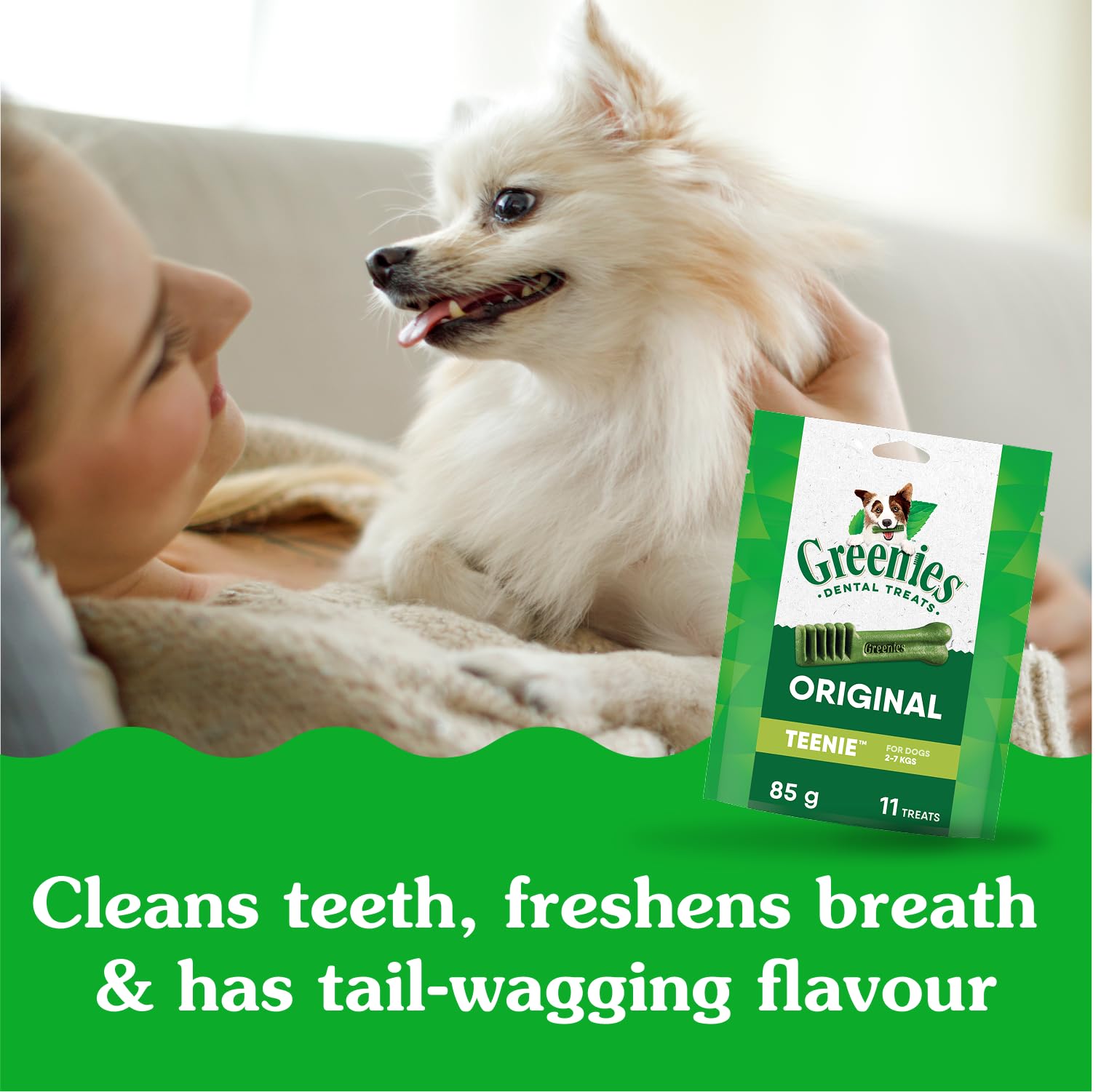 GREENIES Dog Treats Original Teenie Natural Dental Care, (43 Treats) 12oz. Pack 🍁 All In One Marketplace Canada