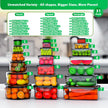 62 Pcs Large Food Storage Containers with Lids Airtight,Total19400ML(31 Containers&31 Lids)- Plastic Food Container for Kitchen Organization 🍁 All In One Marketplace Canada