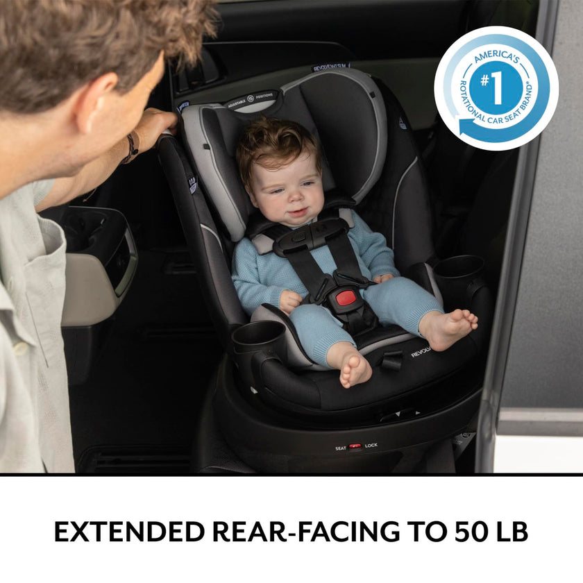 Evenflo Revolve360 Slim 2-in-1 Rotational Car Seat - Canton Black 🍁 All In One Marketplace Canada