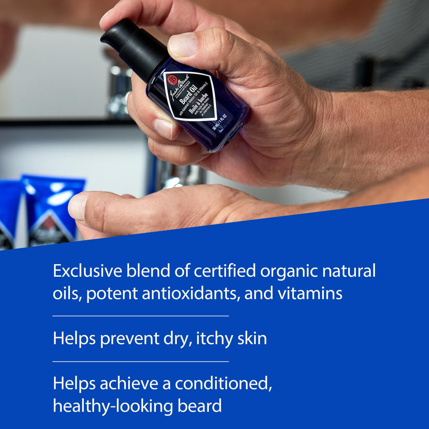 Jack Black Beard Oil - Beard Conditioner & Softener for Men, Kalahari Melon Oil & Vitamin E - 30ml 🍁 All In One Marketplace Canada