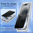 JETech Privacy Screen Protector for iPhone 16 6.1-Inch, Anti-Spy Tempered Glass Film with Easy Installation Tool, 2-Pack 🍁 All In One Marketplace Canada