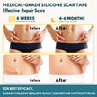 Silicone Scar Sheets, Silicone Scar Tape for Surgical Scars - 60