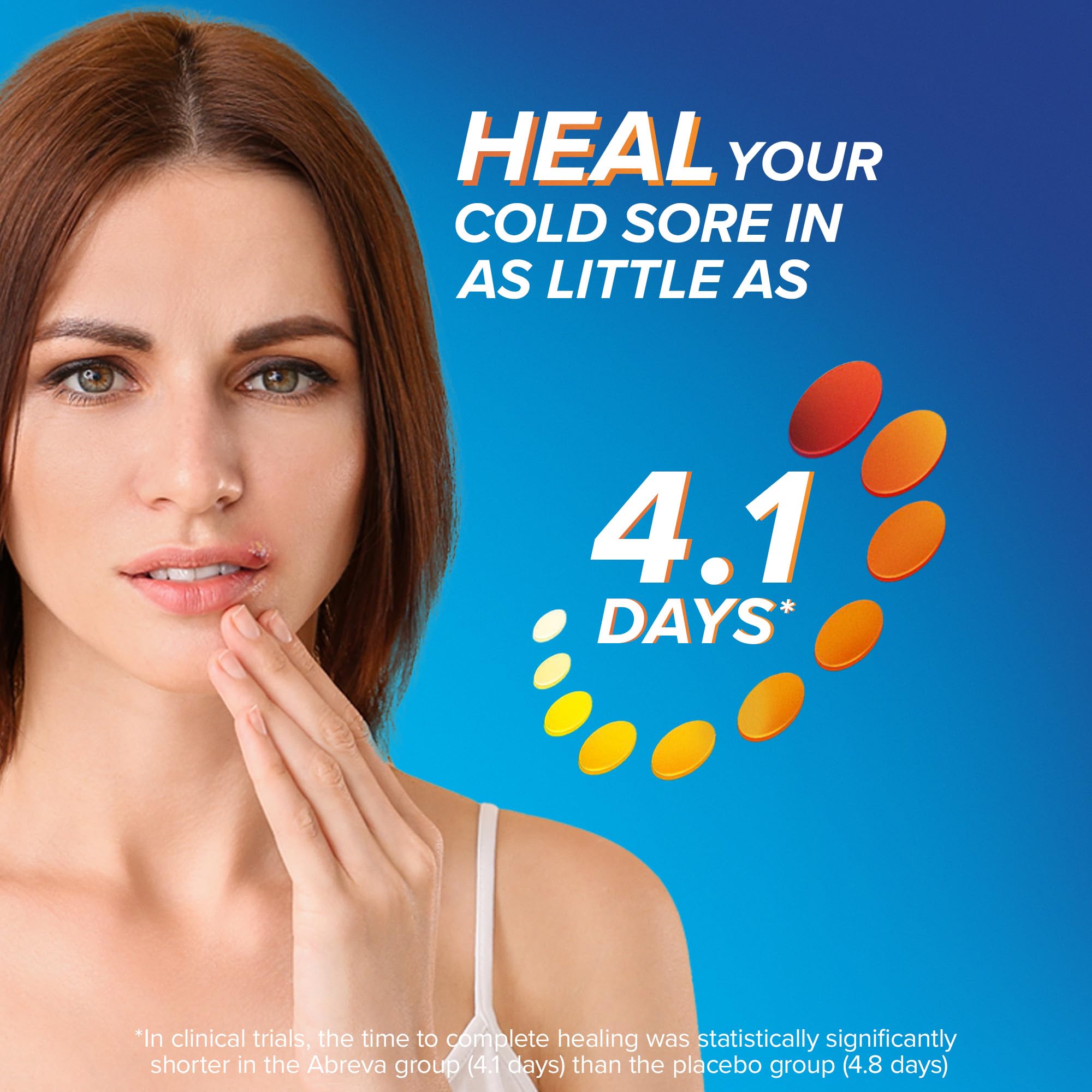Abreva Cream Pump Cold Sore Treatment, Heals your cold sore in 4.1 days 1 , Contains docosanol to protect healthy cells against the virus, 2 g 🍁 All In One Marketplace Canada