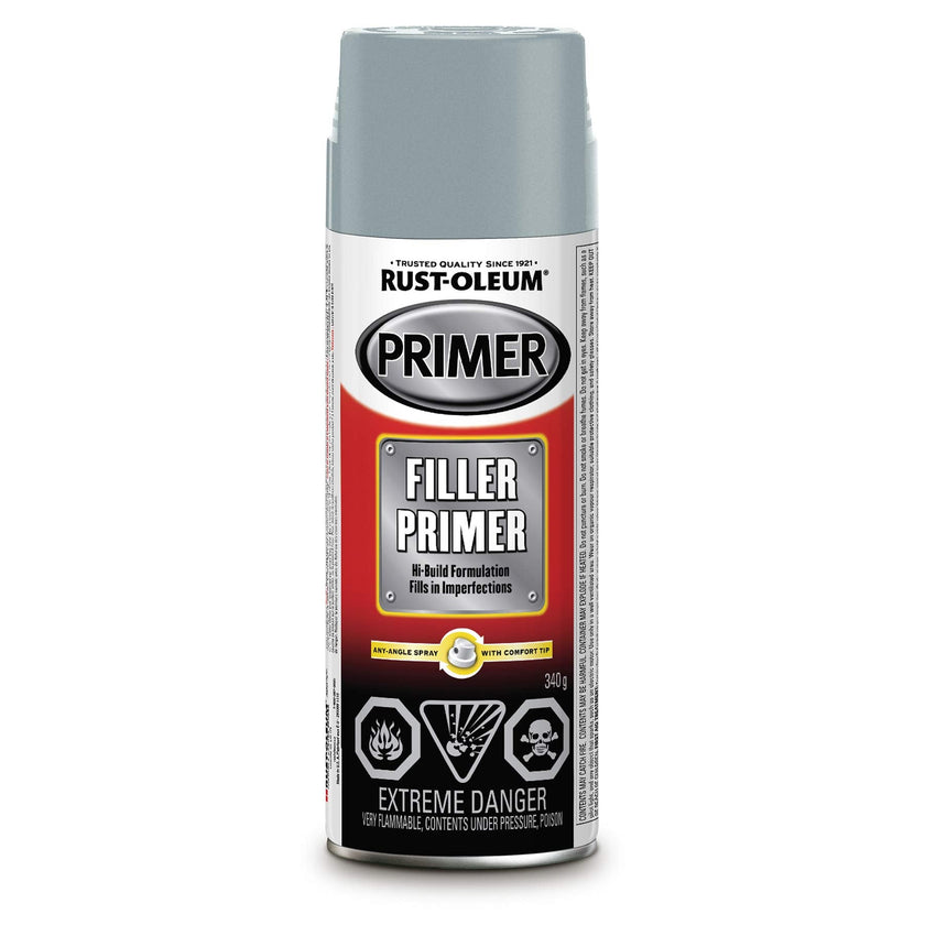 Rust-Oleum Automotive Filler Primer Spray Paint in Grey, 340g 🍁 All In One Marketplace Canada