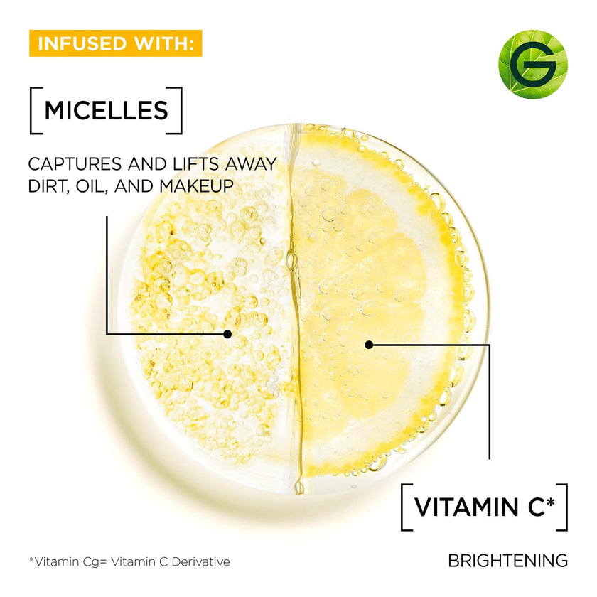 Garnier Micellar Cleansing Water, All-in-One Makeup Remover & Face Cleanser With Vitamin C, Hypoallergenic, All Skin Types Even Sensitive Skin, 400 ml 🍁 All In One Marketplace Canada