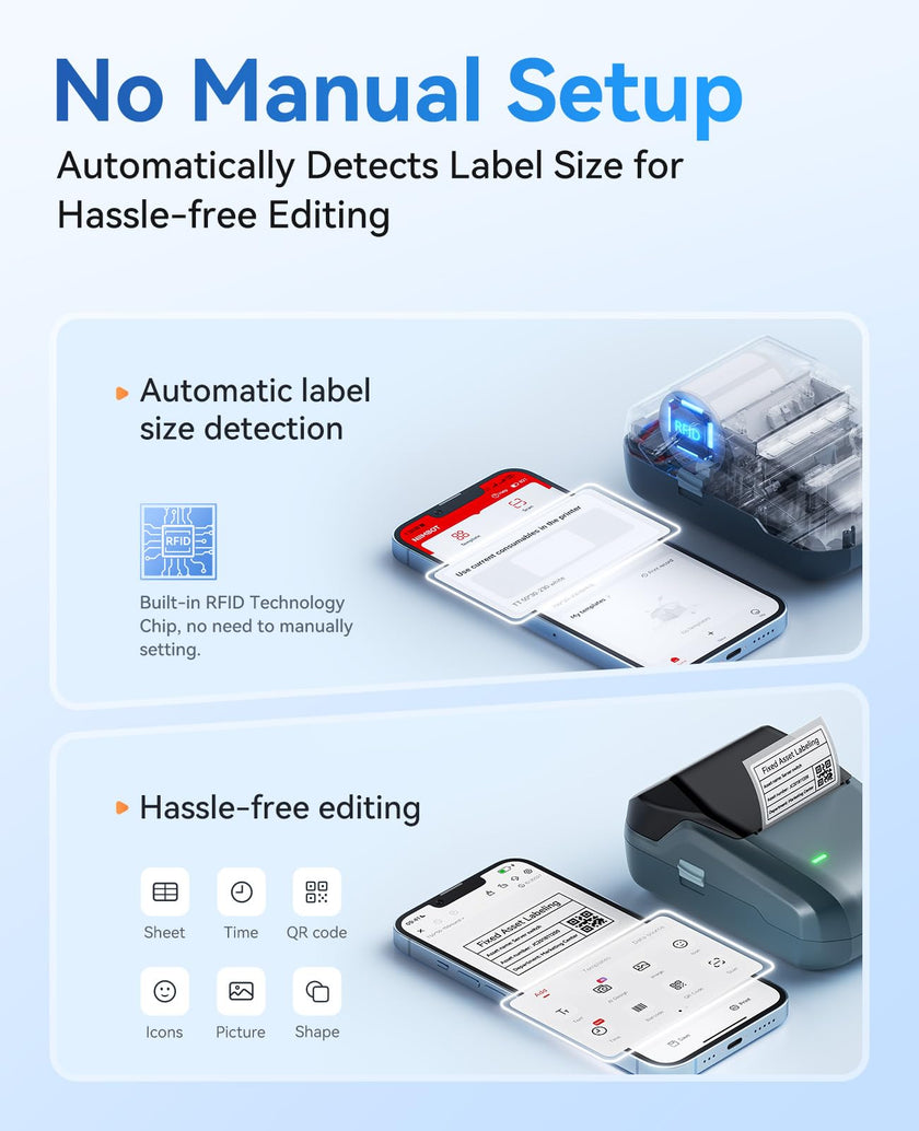 NIIMBOT B1 Label Maker Machine with Tape, Thermal Name Tag Sticker Printer 🍁 All In One Marketplace Canada