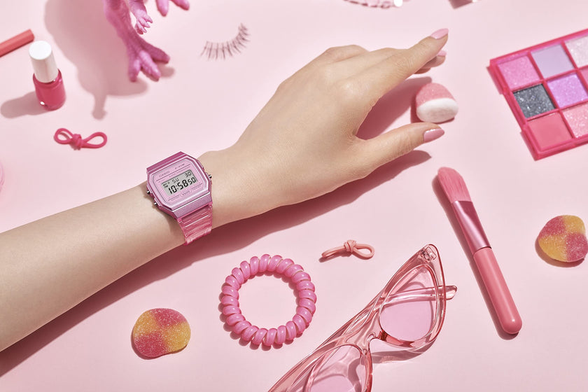 Casio Quartz Watch with Resin Strap, Pink, 20 (Model: F-91WS-4CF) 🍁 All In One Marketplace Canada