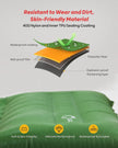 QPAU Camping Sleeping Pad, 2 Person Camping Mat, Enhanced Support for Healthy, with Built-in Foot Pump, 4.7 Inch Durable Sleeping Mattress for Camping, Hiking and Home (Pine Green) 🍁 All In One Marketplace Canada