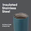 Owala SmoothSip Slider Insulated Stainless Steel Coffee Tumbler, Reusable Iced Coffee Cup, Hot Coffee Travel Mug, BPA Free 20 oz, High Dive 🍁 All In One Marketplace Canada