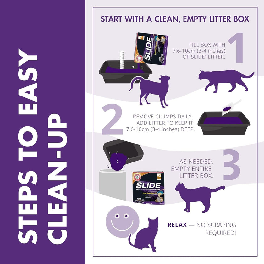 Arm & Hammer Clump & Seal Slide Clay Cat Litter, 9.1kg, 7 Days of Odour Control, Dust Free, Clumping Litter (Pack of 1) 🍁 All In One Marketplace Canada
