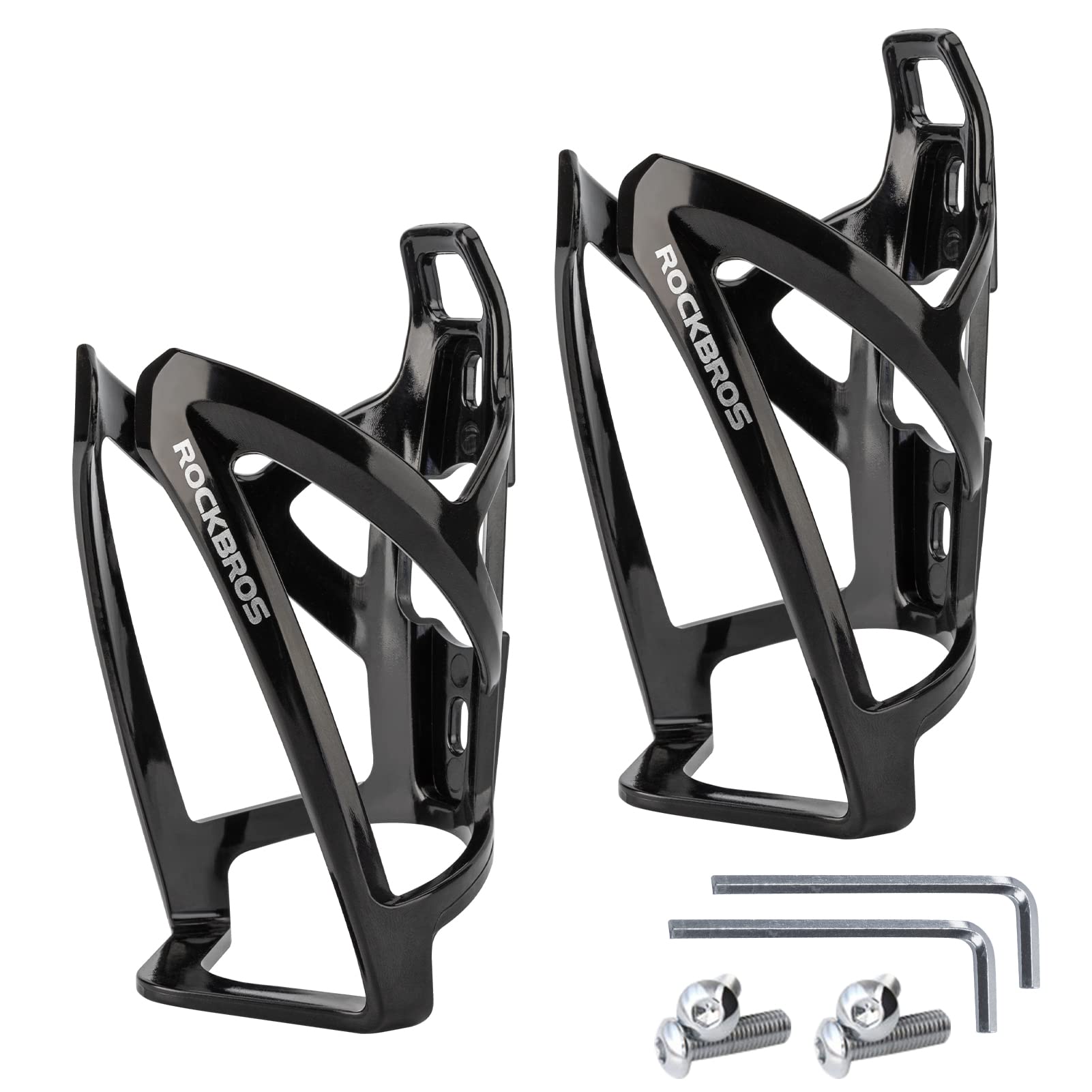 ROCKBROS Bike Water Bottle Holder Ultra-Light Bicycle Bottle Cages with Screws Tool, Universal Bike Cup Holder for Road MTB Mountain Bikes Cycling Accessories（2 Pack） 🍁 All In One Marketplace Canada