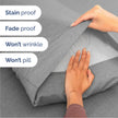 Queen Size 4 Piece Sheet Set - Comfy Breathable & Cooling Sheets - Hotel Luxury Bed Sheets for Women & Men - Deep Pockets, Easy-Fit, Soft & Wrinkle Free Sheets - Heathered Grey Oeko-Tex Bed Sheet Set 🍁 All In One Marketplace Canada
