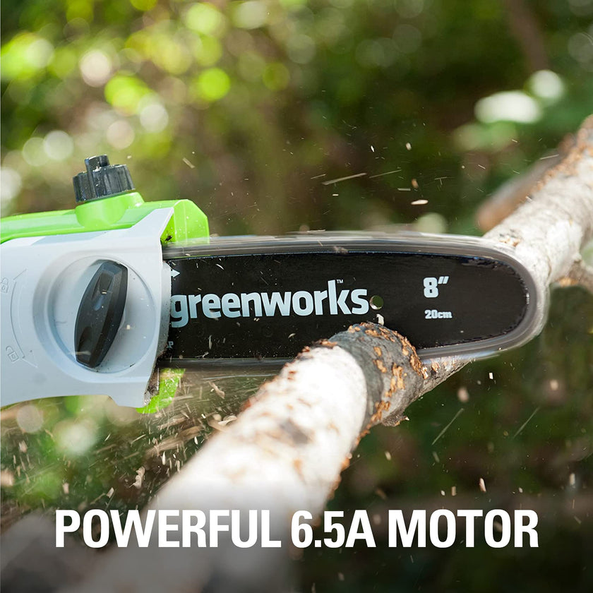 Greenworks 20192 8.5-Inch 6.5 Amp Electric Corded Pole Saw, Green 🍁 All In One Marketplace Canada