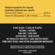 Vitamin D3 K2 Supplement - 2500 IU D3, 120 mcg K2 MK7 x 124 Capsules - Plant-Based, Vegan - Prevents Deficiency, Supports Bone Health in Women and Men - Made in Canada, Third-Party Tested - Nutritionn 🍁 All In One Marketplace Canada
