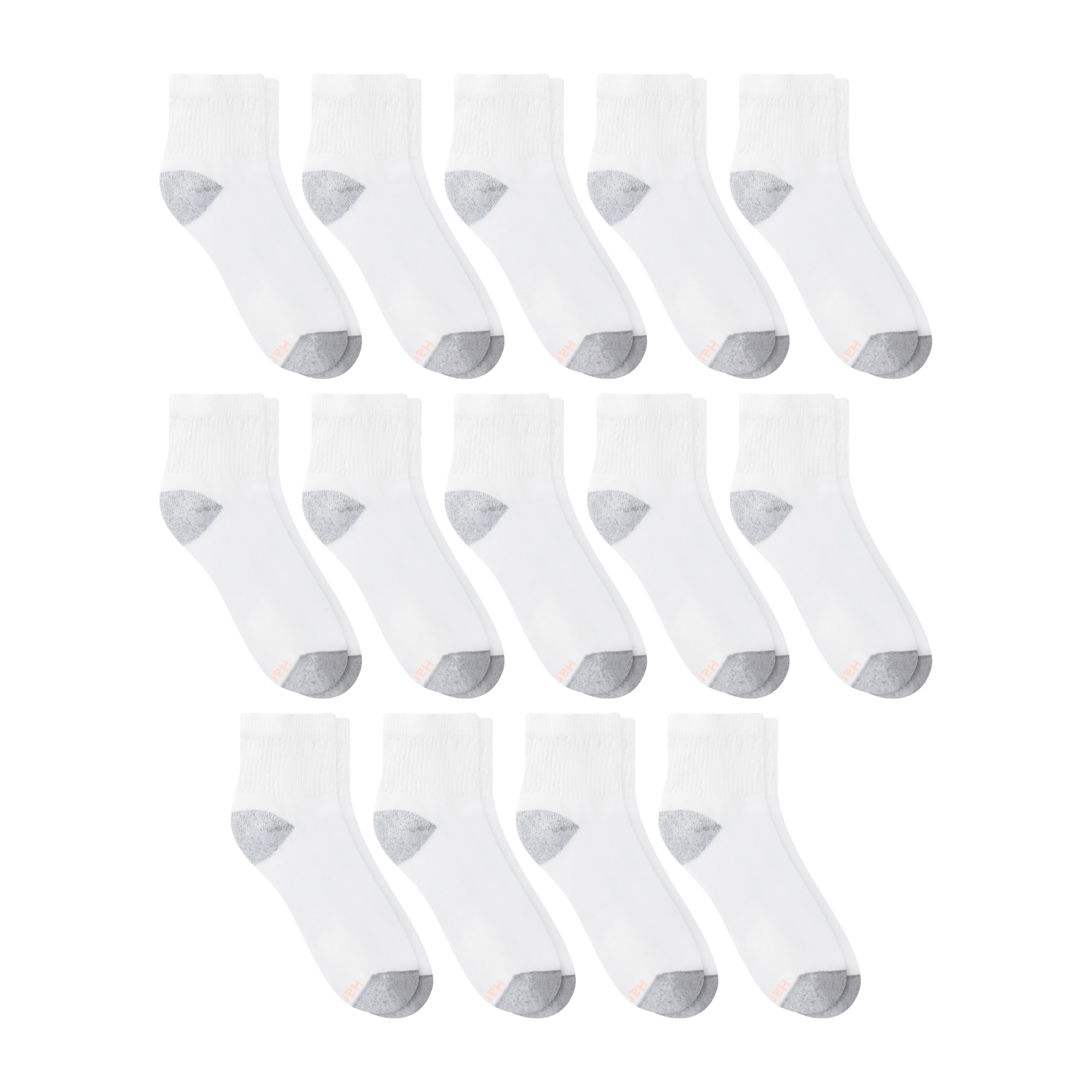 Hanes Womens Value Pack, Ankle Soft Moisture-wicking Socks, Available In 10 And 14-packs, White - 14 Pack, 5-9 US 🍁 All In One Marketplace Canada