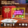 13.7x10 LumiBoard LED Drawing Board for Kids with 13 Light Effect,Acrylic Dry Erase Board Doodle Glow Board for Kids,Glow Art Drawing Gift for Girls Teens(7 Markers+Adaper 🍁 All In One Marketplace Canada