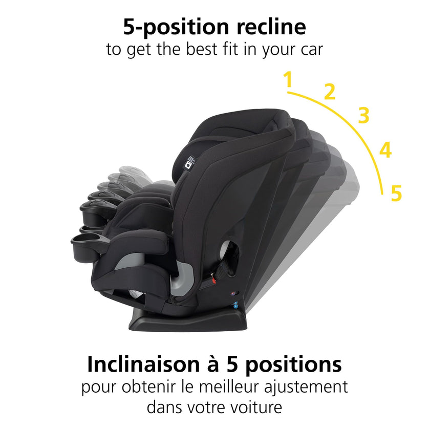 Safety 1st EverSlim 4-in-1 Convertible All-in-One Car Seat, infant to toddler, rear and forward facing, booster mode, backless booster, Fits 3 across, Washable seat, Birth to 10 years, Hexagon Horizon 🍁 All In One Marketplace Canada