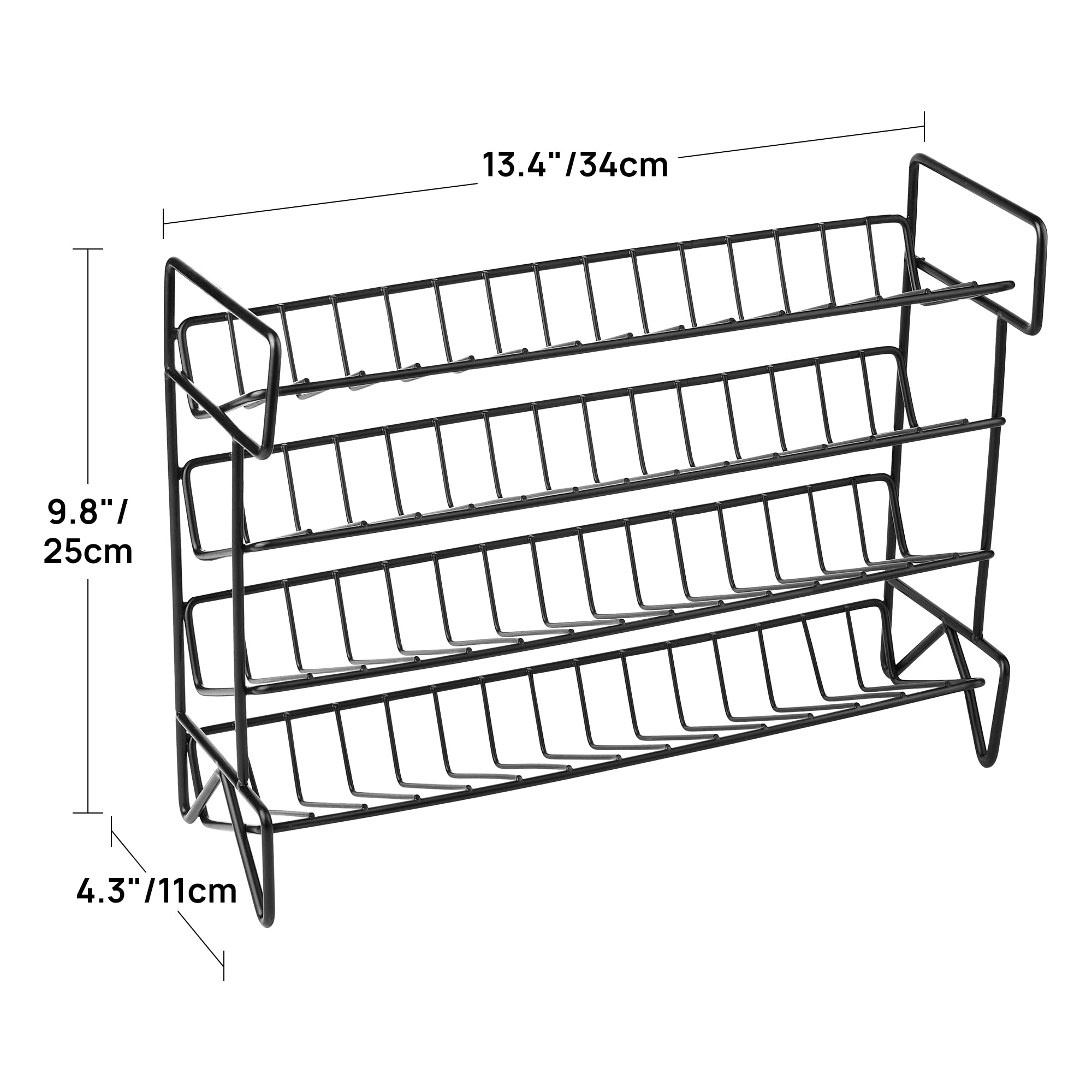 Vtopmart Spice Rack Organizer for Cabinet, 4 Tier Spice Organizer with 28 Empty Spice Jars and 432 Blank Labels, Seasoning Organization for Countertop, Cabinet, Kitchen, Pantry, Cupboard 🍁 All In One Marketplace Canada