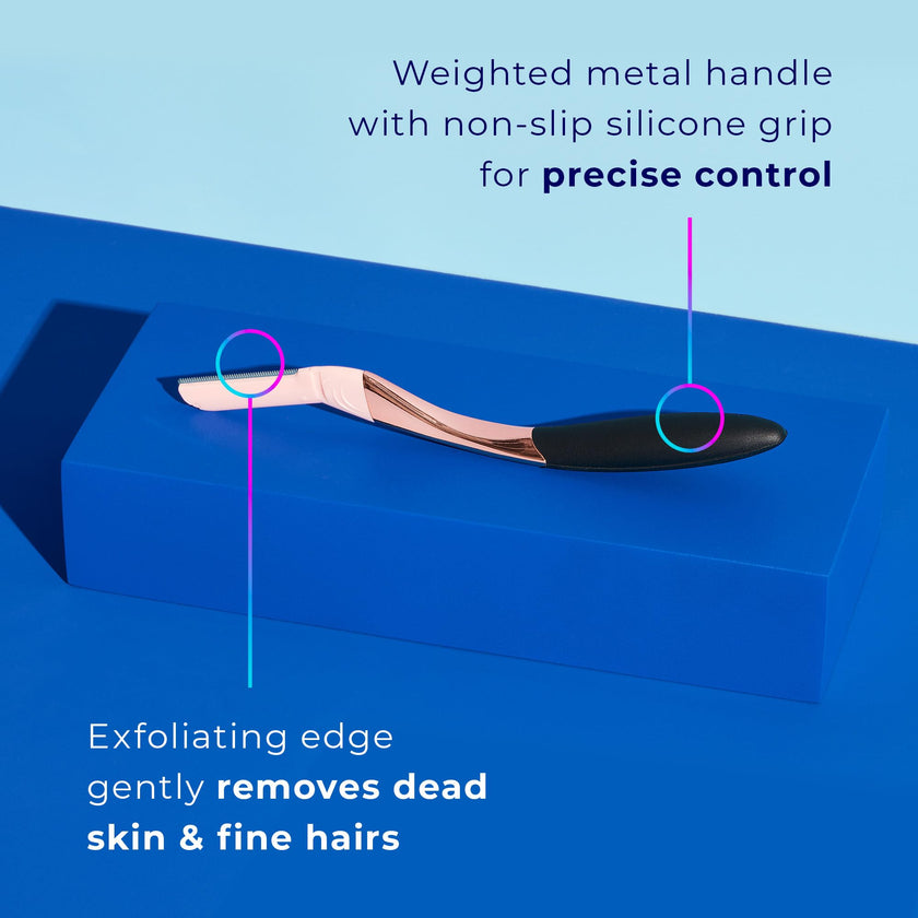 Schick Hydro Silk Dermaplaning Wand, Dermaplaning Tool for Face | Dermaplane Razor for Women Face, Eyebrow Razor, Peach Fuzz Remover, Includes 1 Weighted Metal Handle with 6 Refill Blades 🍁 All In One Marketplace Canada