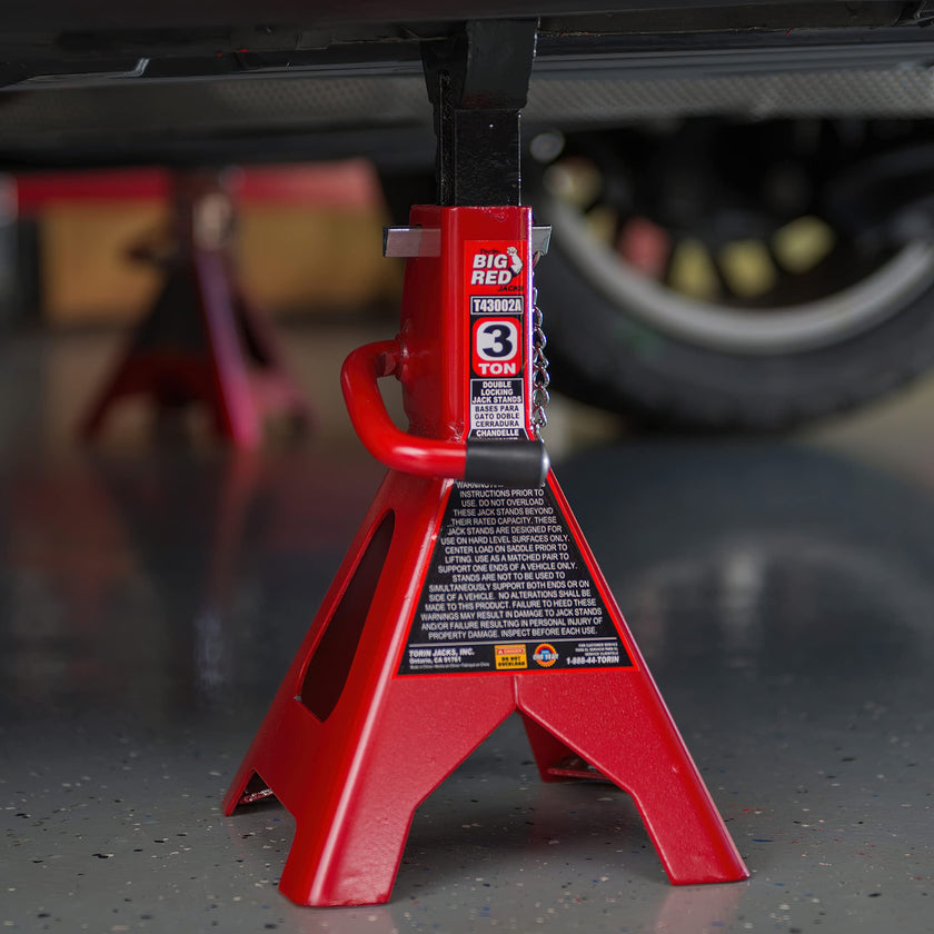 Torin T43002A Big Red Steel Jack Stands: Double Locking, 3 Ton Capacity, 1 Pair 🍁 All In One Marketplace Canada