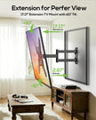 USX MOUNT Full Motion TV Wall Mount for 26-65 Inch TVs up to 77Lbs, Wall Mount TV Bracket, Single Stud Articulating TV Mount, Smooth Swivel Extension, Max VESA 400x400 mm, XMM919 🍁 All In One Marketplace Canada