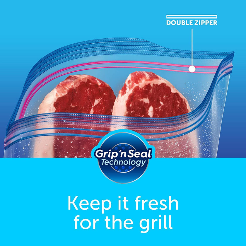Ziploc Extra Large Food Storage Freezer Bags with Double Zipper Seal and Easy Open Tabs, 30 Count 🍁 All In One Marketplace Canada