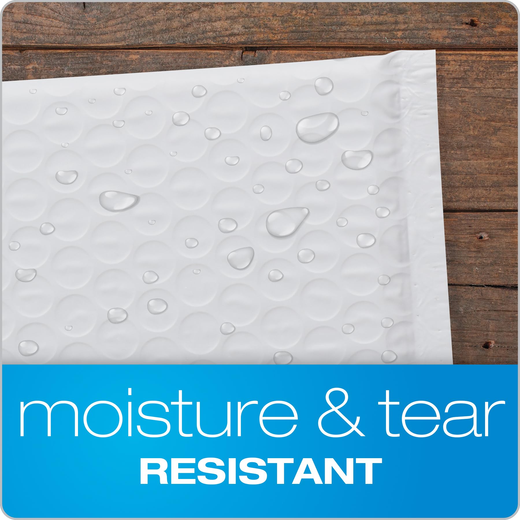 Quality Park Bubble Mailers, 6 x 9 Shipping Envelopes, Water Resistant White Poly Padded Envelopes, Redi-Strip Peel Off Closure, 50 Per Box (QUA85856) 🍁 All In One Marketplace Canada