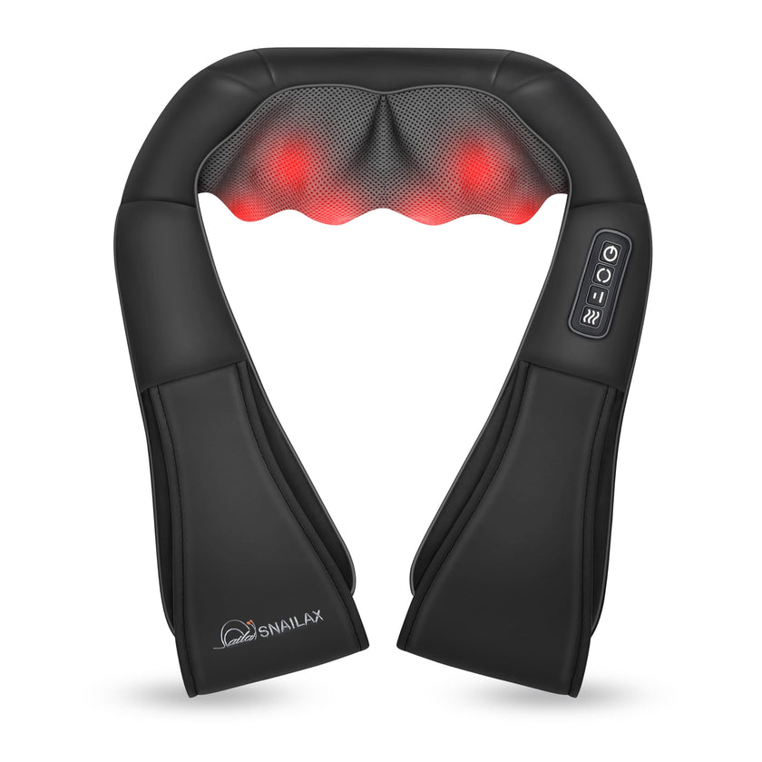 Snailax Shiatsu Neck Massager with Heat, 8 Kneading Nodes for Shoulders 🍁 All In One Marketplace Canada