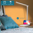 Semlos Desk Lamp, Dimmable LED Table Lamp with 25 Lighting Modes, Eye-Caring Touch Control Desk Light, 45 Min Auto Timer & Memory, White 🍁 All In One Marketplace Canada
