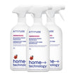 ATTITUDE Disinfectant Spray, All Purpose Cleaner with 99.99% Germ & Virus Elimination, Vegan & Plant-Based, Multi-Surface, Made in Canada, Unscented, 800 mL (Pack of 3) 🍁 All In One Marketplace Canada