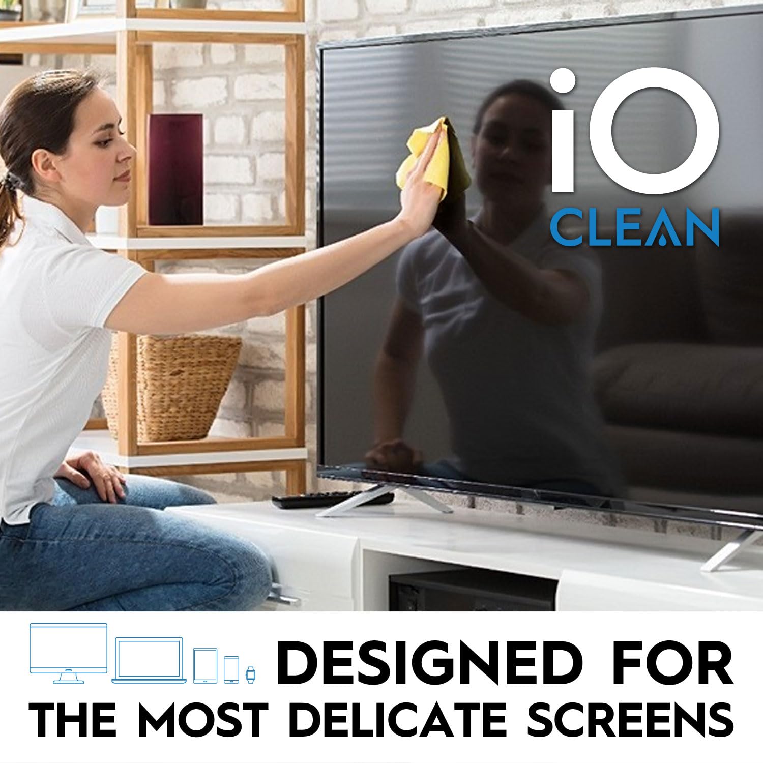 Screen Cleaner Spray (16oz) – Best Large Cleaning Kit for LCD LED OLED TV, Smartphone, iPad, Laptop, Touchscreen, Computer Monitor, Other Electronic Devices – Microfiber Cloth Wipes and 2 Nozzles 🍁 All In One Marketplace Canada