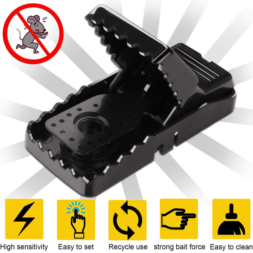Mouse Traps 8 Pack - Humane Instant Catch Reusable Indoor/Outdoor Snap Traps for Small Mice, Safe & Effective Rodent Catcher with Easy Clean Design (Kids & Pets Friendly) 🍁 All In One Marketplace Canada