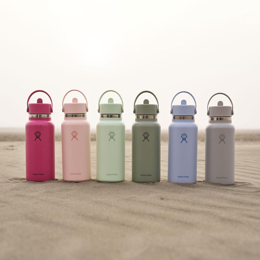 Hydro Flask 32 Oz Stainless Steel Wide Mouth Water Bottle with Leakproof Flex Straw Cap, Trillium 🍁 All In One Marketplace Canada