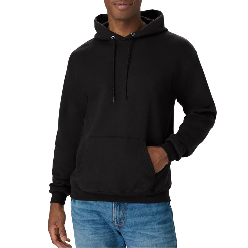 Hanes Men's Pullover EcoSmart Hooded Sweatshirt, Black, XX-Large 🍁 All In One Marketplace Canada