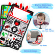 Inbeby Tummy Time Mirror Toy & Play Activity Cinrkle Mat, Black and White High Contrast Baby Newbron Toys 0 3 6 Months Brain Development, Snesory Texture Piano Infant Toys 0 3 6 Months with Squeaker 🍁 All In One Marketplace Canada