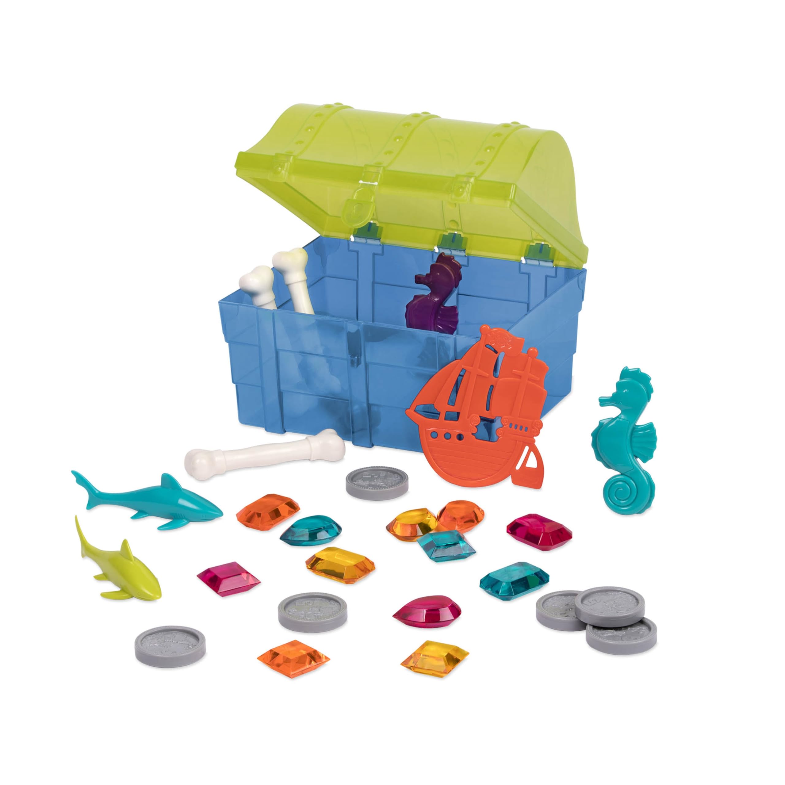 Battat Pirate Diving Set, Treasure Chest Pool Toy, 28 Pieces, Water & Sand 🍁 All In One Marketplace Canada