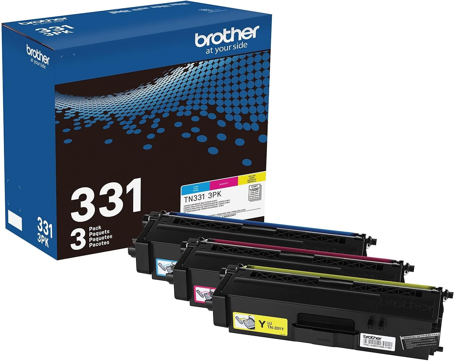 Brother TN331 3PK Standard Yield Color Toner Cartridge