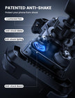 Lamicall Motorcycle Phone Mount Holder - [Dual Vibration Dampener] Anti Shake Motorcycle Phone Mount with Upgraded Handlebar Clamp, Bike Phone Mount for iPhone 14 15 Pro Max 16 17 Pro, 4.7-6.7