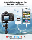 SD Card Reader for iPhone iPad Camera with USB C, Dual Card Slot USB 3.0 Memory Card Reader Supports SD/TF Card Trail Camera Viewer SD Card Adapter Portable Micro SD Card Reader No App Plug and Play 🍁 All In One Marketplace Canada