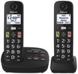 Panasonic Cordless Phone, Easy to Use with Large Display and Big Buttons, Flashing Favourites Key, Call Block, 2 Cordless Handsets - KX-TGU122CB (Black) 🍁 All In One Marketplace Canada