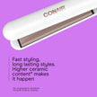 Conair Double Ceramic Hair Straightener Flat Iron with 1 Inch Floating Plates 5 Heat Settings up to 410°F Professional Styling Tool for Frizz-Free Straight Hair 🍁 All In One Marketplace Canada