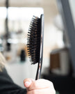FRAMAR Black Boar Bristle Hair Brush - Natural Bristle Brush For Fine Hair, Boar Brush For Slicking Back Hair, Hair Brush For Women, Slick Back Hair Brush, Brosse a Cheveux, Brosse Poil De Sanglier 🍁 All In One Marketplace Canada