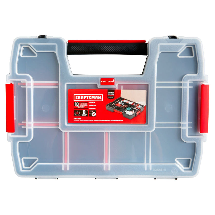 CRAFTSMAN Storage Organizer, Small Parts Organizer, 3-Packs with 10-Compartments, Lid Includes Secure Latch (CMST60964M) 🍁 All In One Marketplace Canada