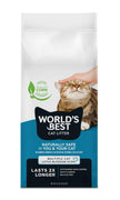 World's Best CAT Litter Multiple Cat Lotus Blossom Scented 32-Pounds - Natural Ingredients, Quick Clumping, Flushable, 99% Dust Free & Made in USA - Floral Fragrance & Long-Lasting Odor Control 🍁 All In One Marketplace Canada