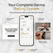 DermTech Derma Microneedling Roller - 0.5mm Titanium Needles - Designed in Canada - 540 Needles - For Men and Women - Beard Roller Face Roller (Matte Black) 🍁 All In One Marketplace Canada