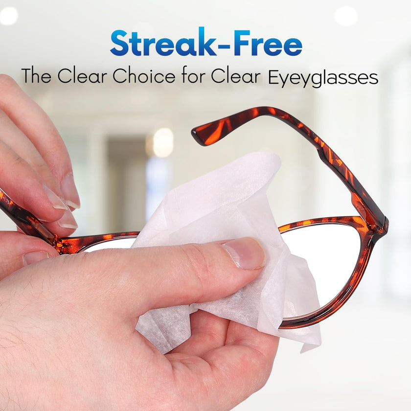 Lens Wipes for Eyeglasses - Pre-Moistened Individually Wrapped Scratch & Streak-Free for Glasses, Sunglasses & Camera Lenses 500ct 🍁 All In One Marketplace Canada