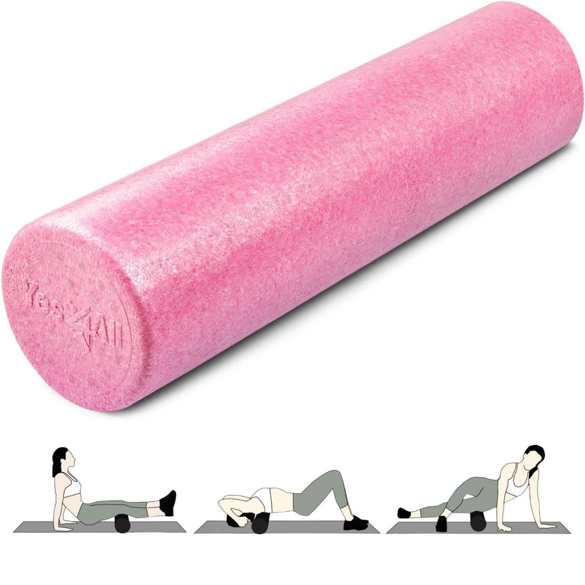 Yes4All High-Density EPP Round Back Roller Foam, Foam Roller for Yoga, Pilates & Stretching - 12, 18, 24, 36 inch 🍁 All In One Marketplace Canada