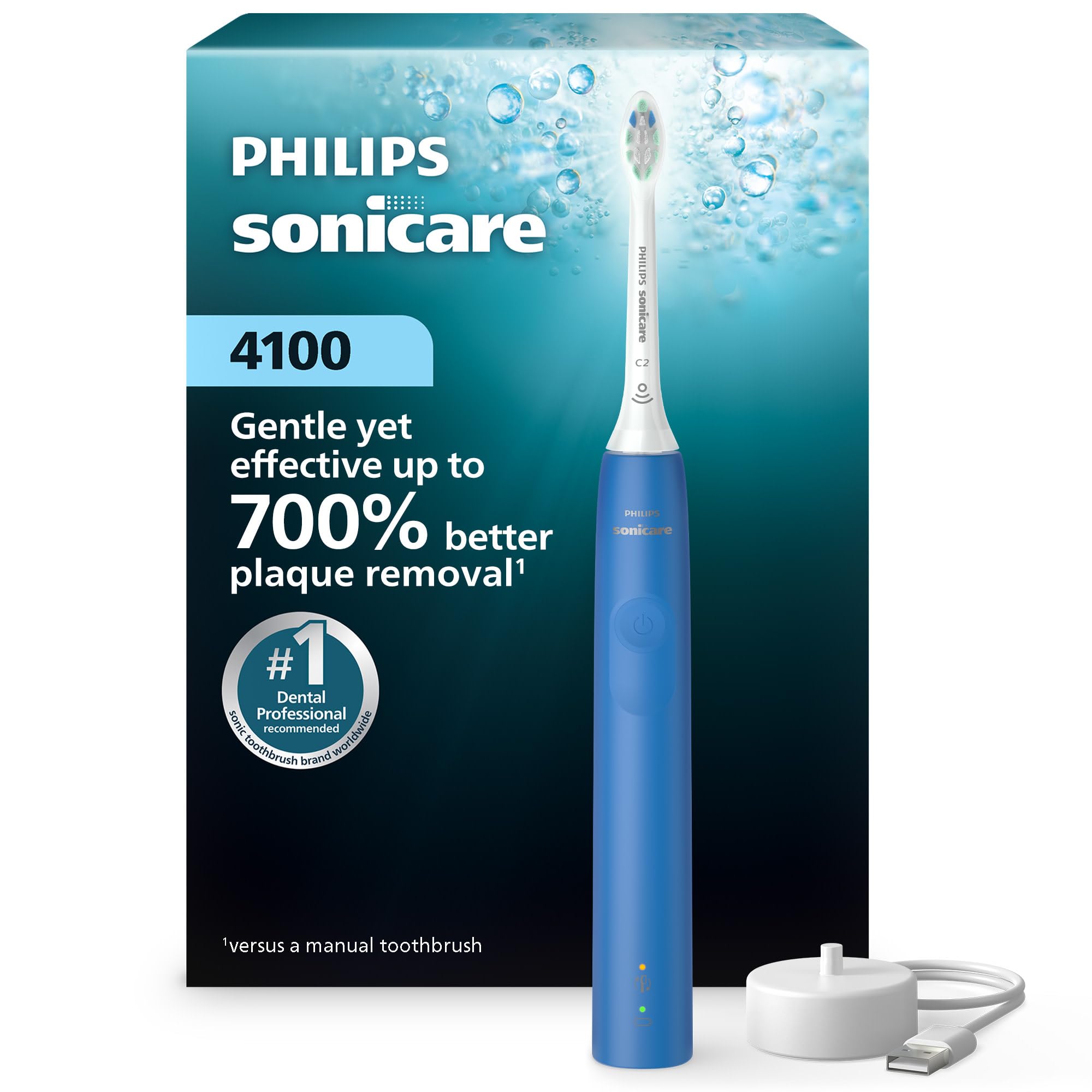 Philips Sonicare 4100 Rechargeable Electric Toothbrush, Azure Blue, HX3681/27 🍁 All In One Marketplace Canada