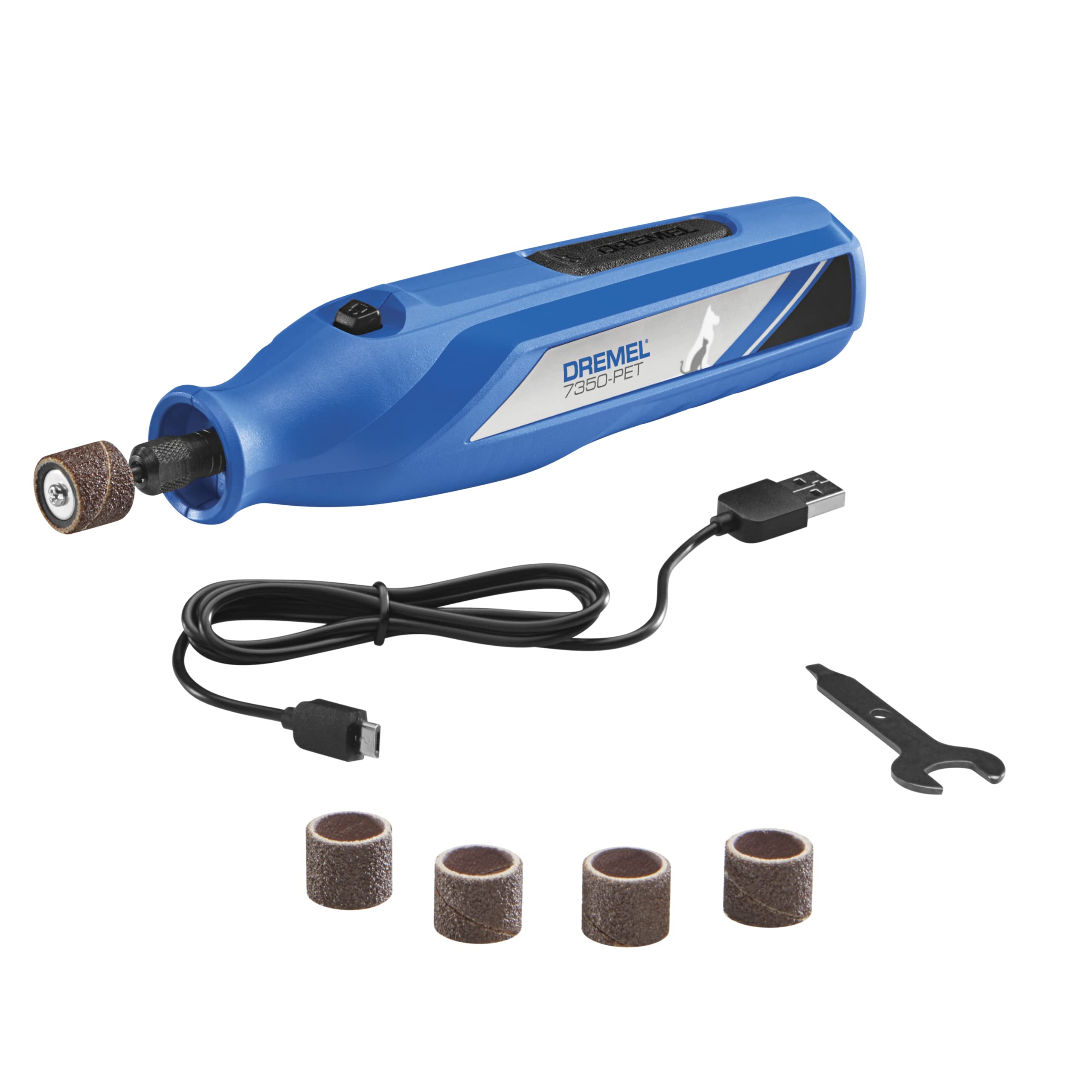 Dremel 7350-PET 4V Pet & Dog Nail Grinder, Easy-to-Use & Safe Nail Trimmer, Professional Pet Grooming Kit - Works on Large, Medium, Small Dogs & Cats 🍁 All In One Marketplace Canada