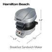 Hamilton Beach Breakfast Sandwich Maker with built in Digital Timer,600 W, PFAs Free, Silver (25478RC) 🍁 All In One Marketplace Canada